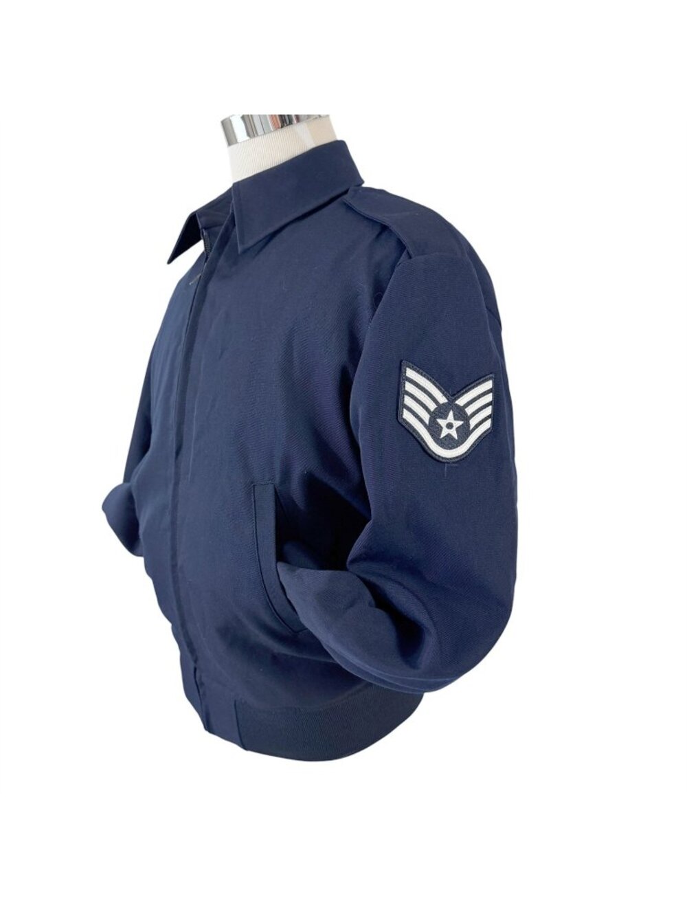 US Air Force Bomber Jacket & Lining Staff Sgt E-5 Patch 42R DLA New With Tags